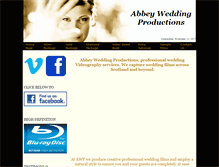 Tablet Screenshot of abbeyweddingproductions.co.uk